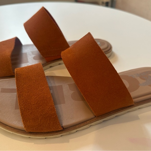 Sorel Women's Burnt Orange Suede Sandals‎ 9.5 - Picture 3 of 5
